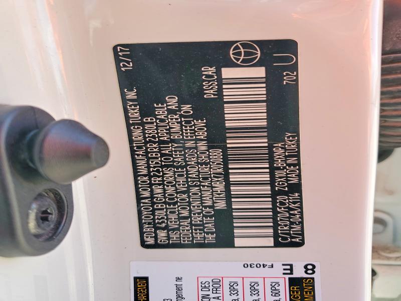 2018 Toyota C-hr მანქანა იყიდება აუქციონზე, vin: NMTKHMBX7JR050880, აუქციონის ნომერი: 48517306