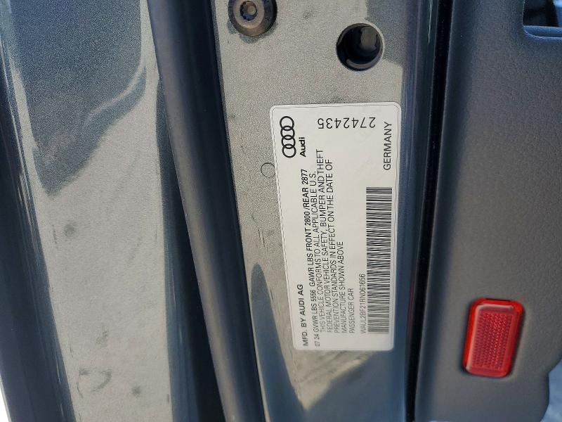 2024 Audi A6 მანქანა იყიდება აუქციონზე, vin: WAUL2BF21RN061656, აუქციონის ნომერი: 50359006