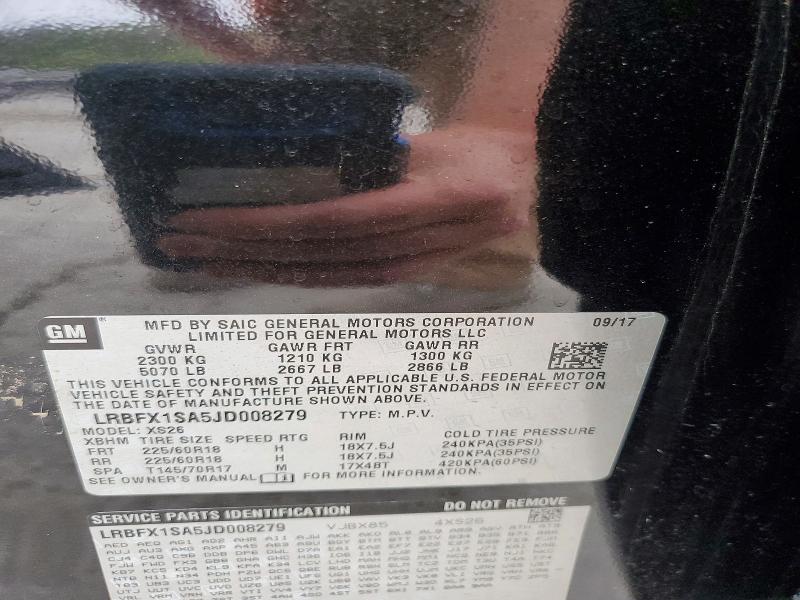 Продажа на аукционе авто 2018 Buick Envision, vin: LRBFX1SA5JD008279, номер лота: 51352036