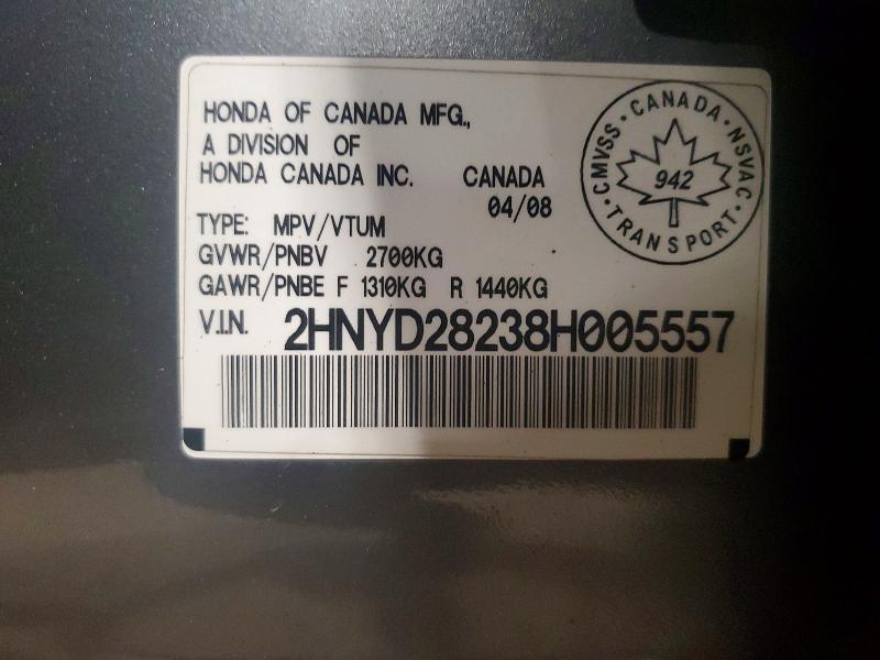 Aukcja sprzedaży 2008 Acura Mdx, vin: 2HNYD28238H005557, numer aukcji: 51804126