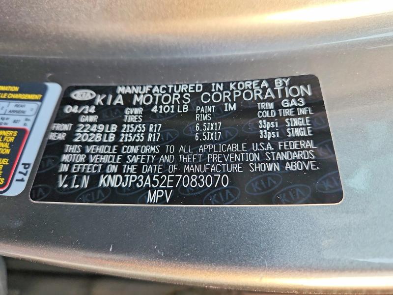 Aukcja sprzedaży 2014 Kia Soul, vin: KNDJP3A52E7083070, numer aukcji: 49106706