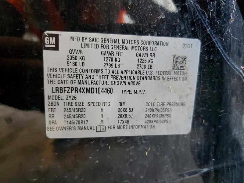 Продажа на аукционе авто 2021 Buick Envision, vin: LRBFZPR4XMD104460, номер лота: 50659296