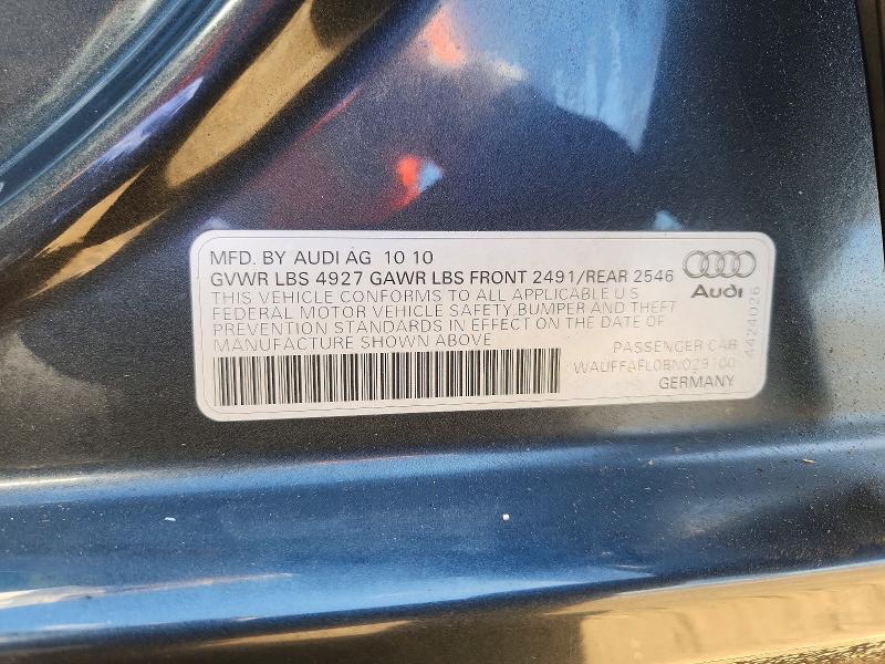 Aukcja sprzedaży 2011 Audi A4, vin: WAUFFAFL0BN029100, numer aukcji: 50167876