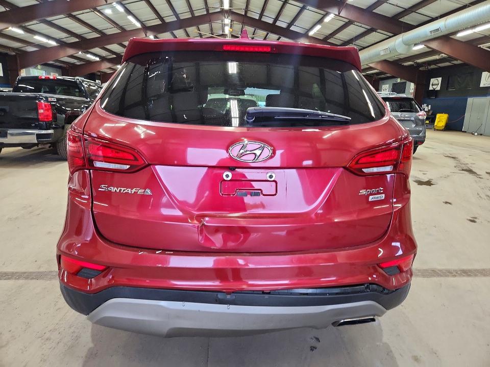 52017206 :رقم المزاد ، 5XYZUDLB9HG491707 vin ، 2017 Hyundai Santa Fe Sport مزاد بيع