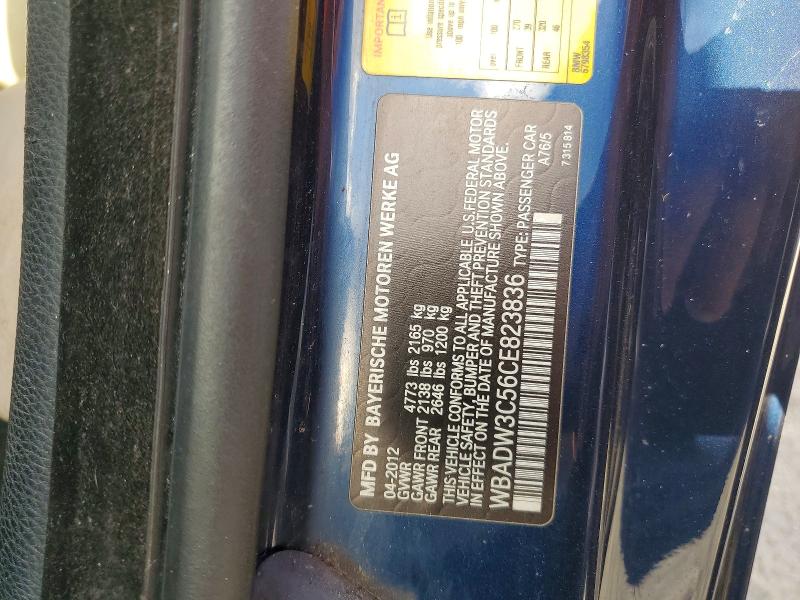 Aukcja sprzedaży 2012 Bmw 328, vin: WBADW3C56CE823836, numer aukcji: 48428186
