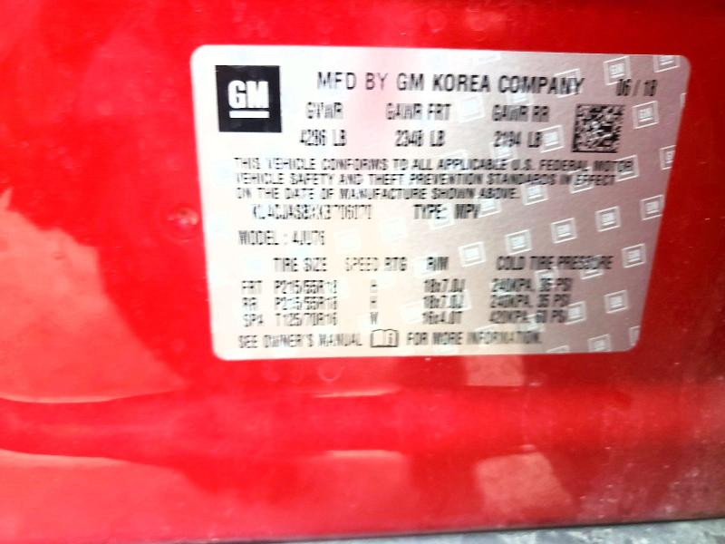 49004316 :رقم المزاد ، KL4CJASBXKB706070 vin ، 2019 Buick Encore مزاد بيع
