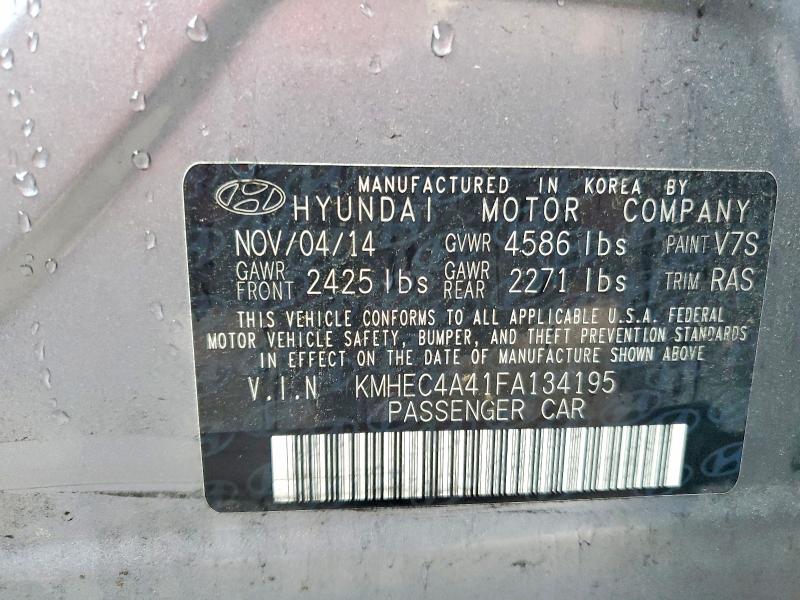Aukcja sprzedaży 2015 Hyundai Sonata Hybrid, vin: KMHEC4A41FA134195, numer aukcji: 51663026