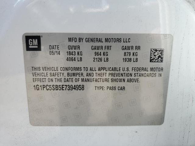 Продажа на аукционе авто 2014 Chevrolet Cruze, vin: 1G1PC5SB5E7394958, номер лота: 47462496