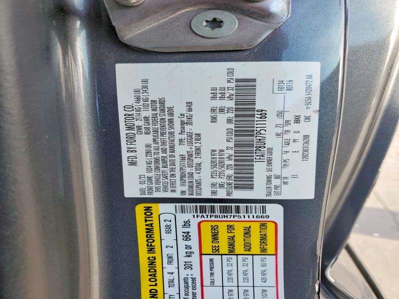 Продаж на аукціоні авто 2023 Ford Mustang, vin: 1FATP8UH7P5111669, номер лоту: 49771876