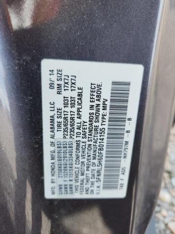 2015 Honda Odyssey მანქანა იყიდება აუქციონზე, vin: 5FNRL5H60FB014155, აუქციონის ნომერი: 48808096