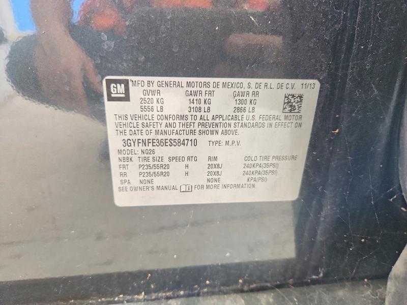 Aukcja sprzedaży 2014 Cadillac Srx, vin: 3GYFNFE36ES584710, numer aukcji: 50060626