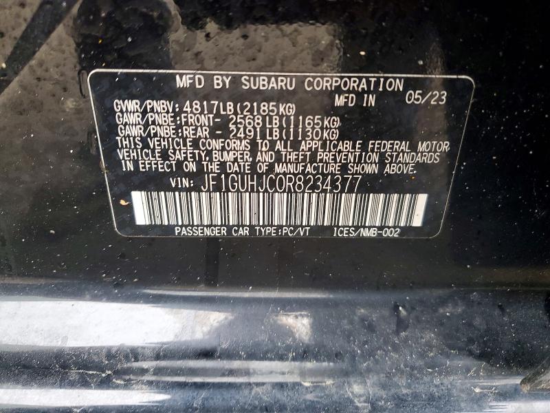 Aukcja sprzedaży 2024 Subaru Impreza, vin: JF1GUHJC0R8234377, numer aukcji: 47446866