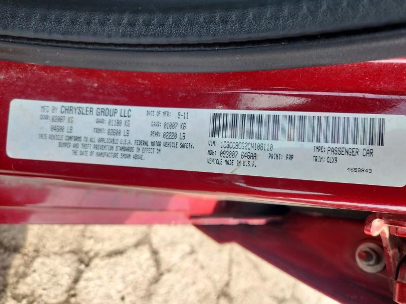 Aukcja sprzedaży 2012 Chrysler 200, vin: 1C3CCBCG2CN108110, numer aukcji: 50469386