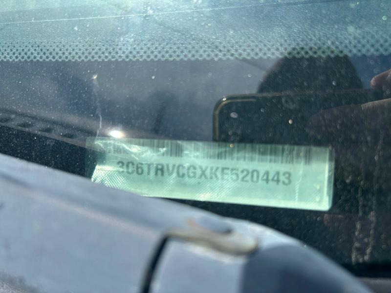 52239996 :رقم المزاد ، 3C6TRVCGXKE520443 vin ، 2019 Ram Promaster 2500 مزاد بيع