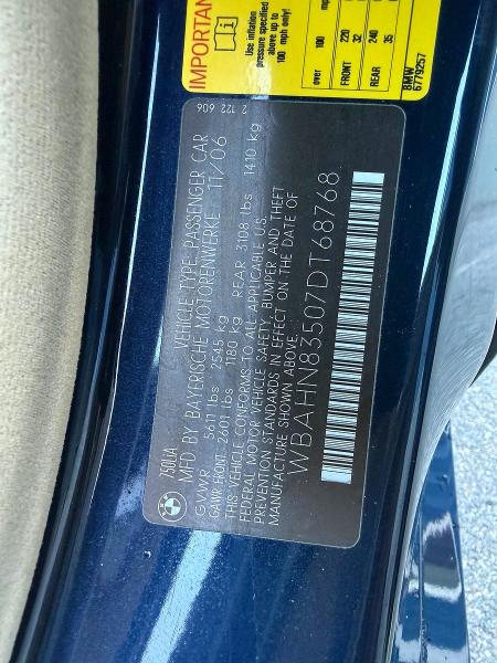 Aukcja sprzedaży 2007 Bmw 750, vin: WBAHN83507DT68768, numer aukcji: 49510206