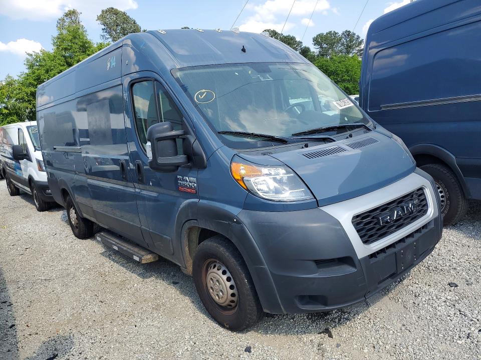 55084916 :رقم المزاد ، 3C6URVJG8LE145256 vin ، 2020 Ram Promaster 3500 مزاد بيع