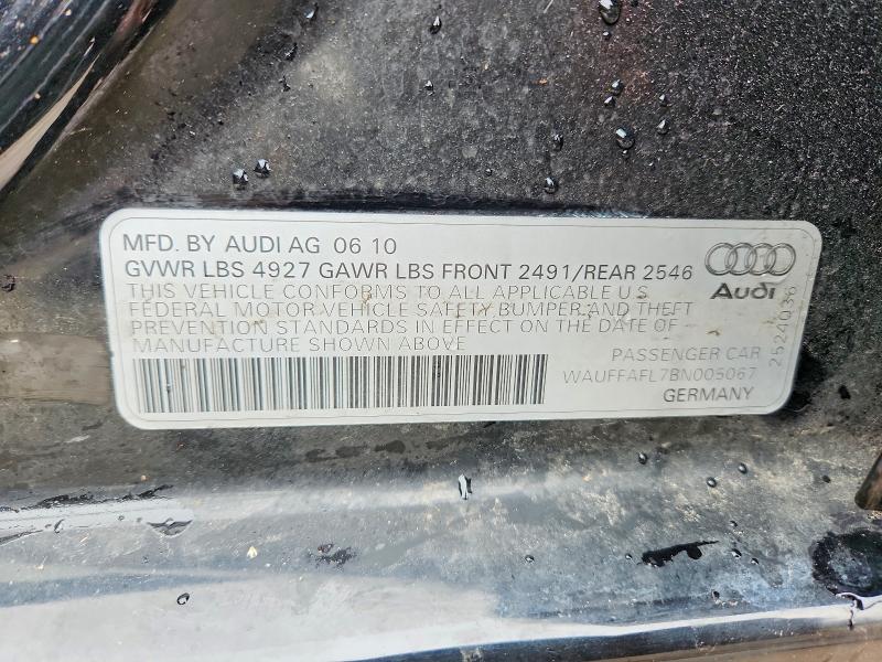Продаж на аукціоні авто 2011 Audi A4, vin: WAUFFAFL7BN005067, номер лоту: 48595286