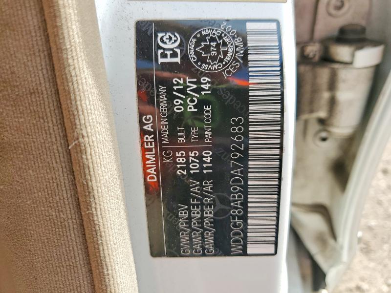 Aukcja sprzedaży 2013 Mercedes-benz C, vin: WDDGF8AB9DA792683, numer aukcji: 49560146