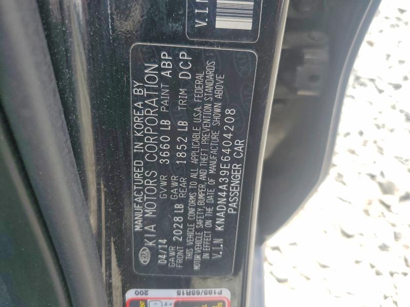 51314476 :رقم المزاد ، KNADN4A39E6404208 vin ، 2014 Kia Rio مزاد بيع
