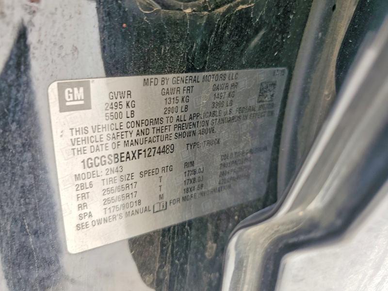 Aukcja sprzedaży 2015 Chevrolet Colorado, vin: 1GCGSBEAXF1274489, numer aukcji: 49317086
