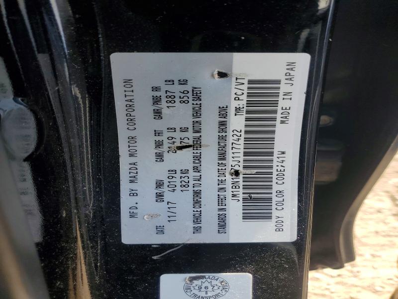 Aukcja sprzedaży 2018 Mazda 3, vin: JM1BN1U75J1177422, numer aukcji: 52004446