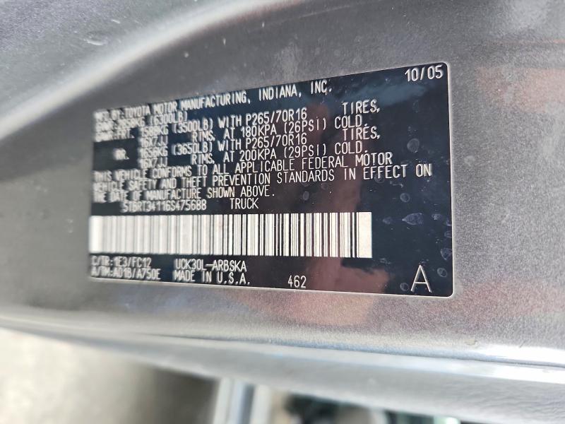 48171646 :رقم المزاد ، 5TBRT34116S475688 vin ، 1995 Toyota Tundra مزاد بيع