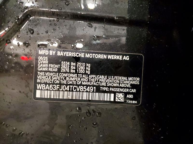 Продаж на аукціоні авто 2026 Bmw 540, vin: WBA63FJ04TCV85491, номер лоту: 48458456