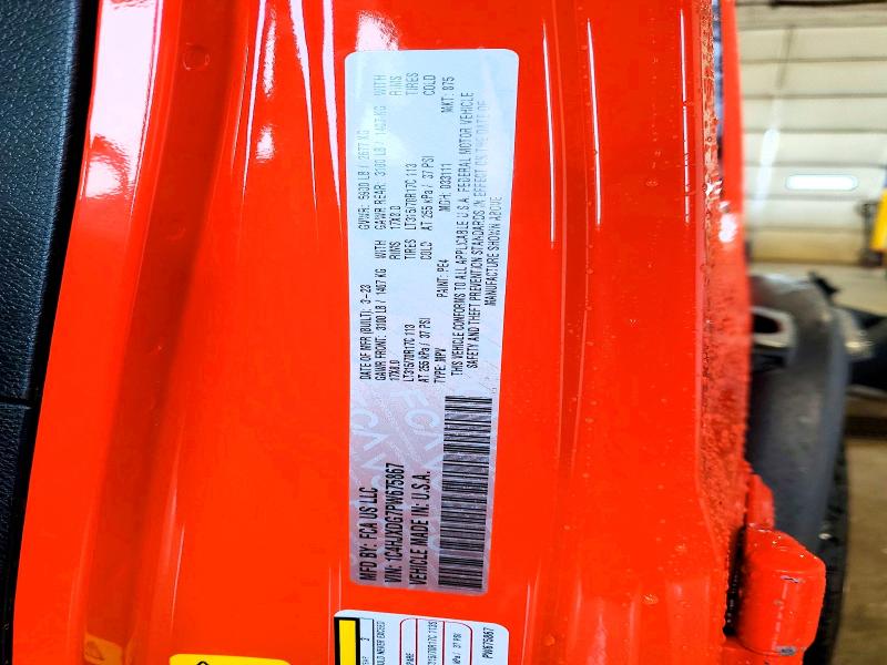 50511306 :رقم المزاد ، 1C4HJXDG7PW675867 vin ، 2023 Jeep Wrangler مزاد بيع
