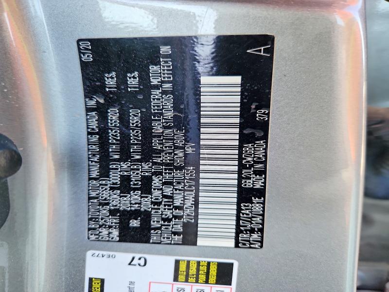 2020 Lexus Rx 350 მანქანა იყიდება აუქციონზე, vin: 2T2HZMAA0LC171554, აუქციონის ნომერი: 48324346