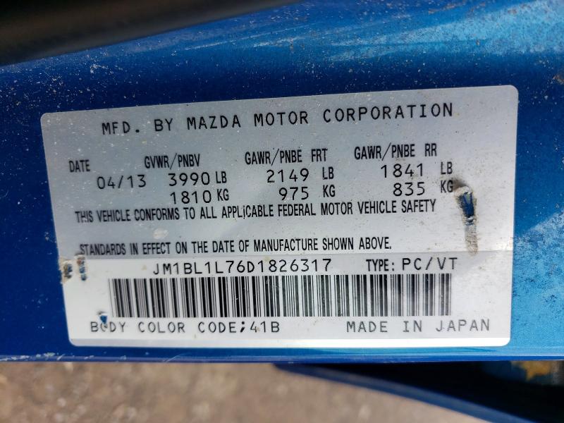 Продаж на аукціоні авто 2013 Mazda 3, vin: JM1BL1L76D1826317, номер лоту: 49121296