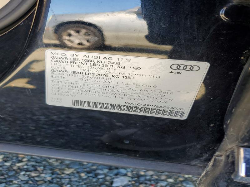 Продажа на аукционе авто 2014 Audi Q5, vin: WA1CFAFP7EA064070, номер лота: 50194366