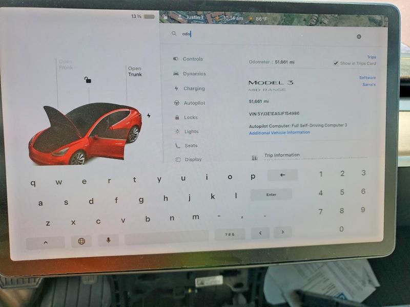 Aukcja sprzedaży 2018 Tesla Model 3, vin: 5YJ3E1EA5JF154986, numer aukcji: 48989956