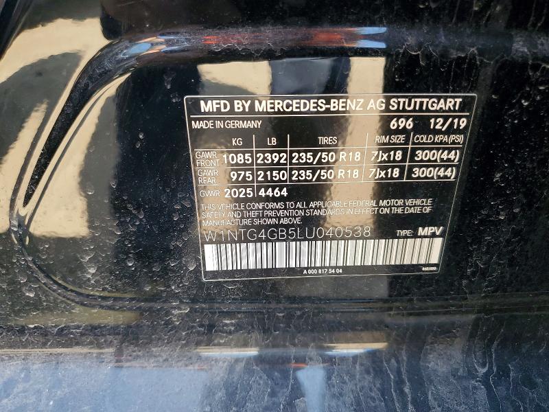 Aukcja sprzedaży 2020 Mercedes-benz Gla, vin: W1NTG4GB5LU040538, numer aukcji: 50496226