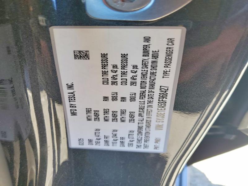 Aukcja sprzedaży 2025 Tesla Model 3, vin: 5YJ3E1EA5SF968427, numer aukcji: 49892926