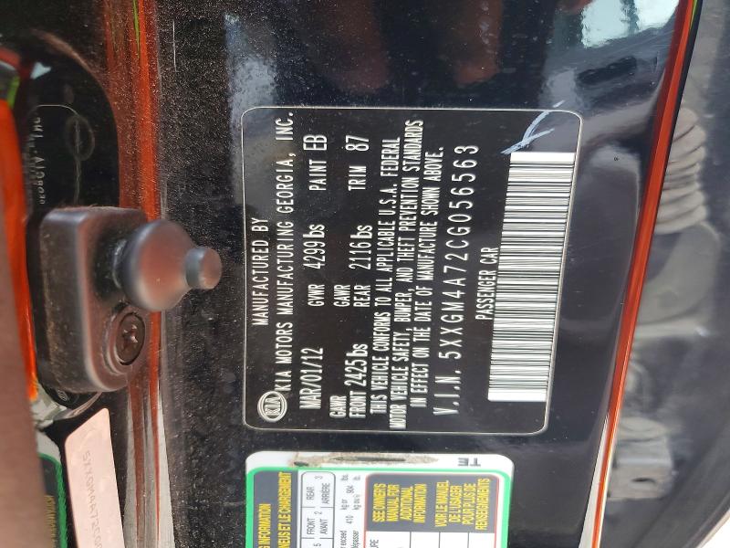 Продаж на аукціоні авто 2012 Kia Optima, vin: 5XXGM4A72CG056563, номер лоту: 50623686