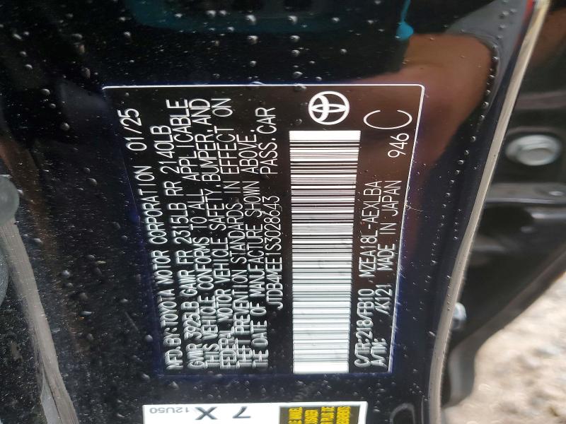 Aukcja sprzedaży 2025 Toyota Corolla, vin: JTDB4MEE1S3028643, numer aukcji: 48876996