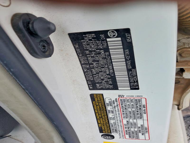 Продажа на аукционе авто 2007 Toyota Camry, vin: 4T1BK46K27U542718, номер лота: 51266356