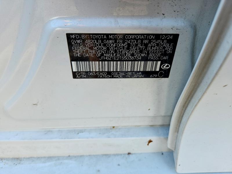 Aukcja sprzedaży 2025 Lexus Is 350, vin: JTHGZ1E21S5038734, numer aukcji: 51402456