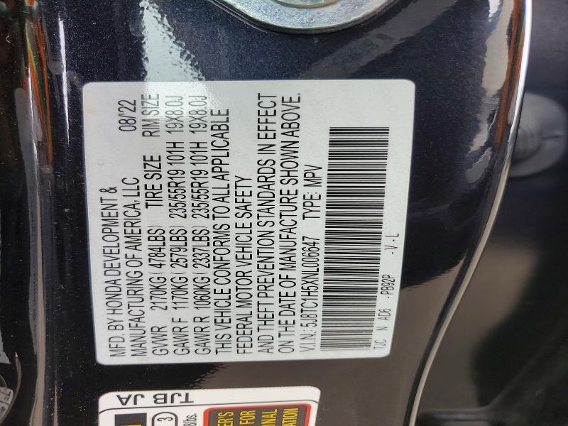 Aukcja sprzedaży 2022 Acura Rdx, vin: 5J8TC1H5XNL006647, numer aukcji: 49409616