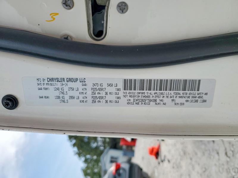 Aukcja sprzedaży 2015 Dodge Journey, vin: 3C4PDCBG5FT564396, numer aukcji: 52090586