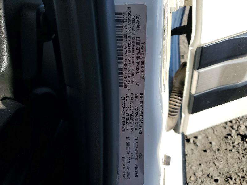 Aukcja sprzedaży 2017 Fiat 500l, vin: ZFBCFADH6HZ039073, numer aukcji: 48585996