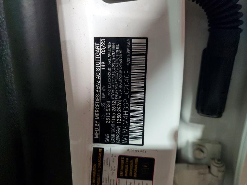 49727296 :رقم المزاد ، W1NKM4HB3PU020409 vin ، 2023 Mercedes-benz Glc مزاد بيع