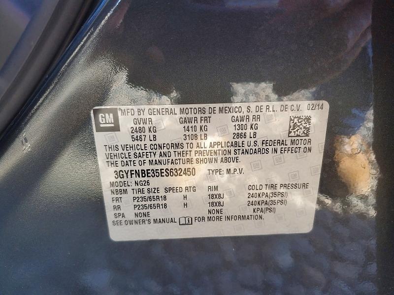 Продажа на аукционе авто 2014 Cadillac Srx, vin: 3GYFNBE35ES632450, номер лота: 49712486
