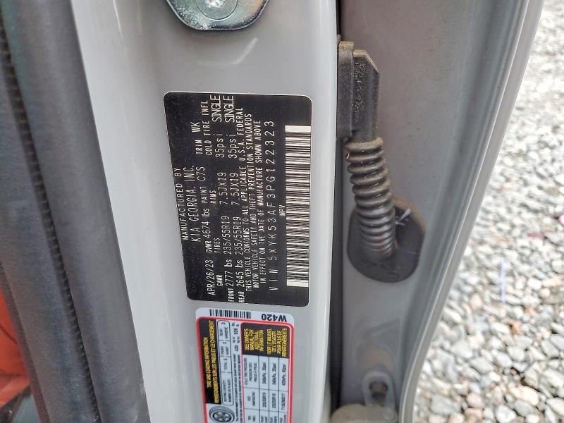 2023 Kia Sportage მანქანა იყიდება აუქციონზე, vin: 5XYK53AF3PG122323, აუქციონის ნომერი: 47439436