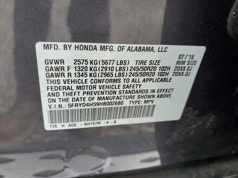 Aukcja sprzedaży 2017 Acura Mdx, vin: 5FRYD4H59HB002680, numer aukcji: 49585716