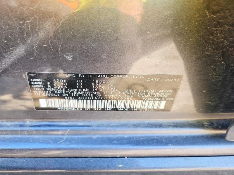 Aukcja sprzedaży 2018 Subaru Impreza, vin: 4S3GTAK66J3706080, numer aukcji: 50653366
