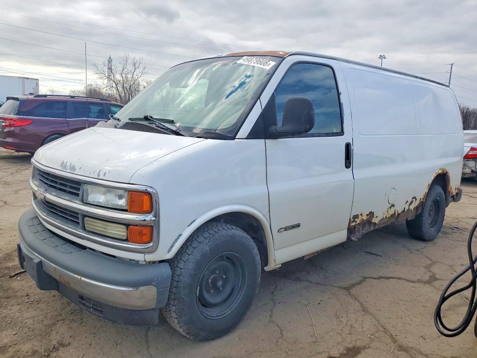 2002 Chevrolet Express G1500 მანქანა იყიდება აუქციონზე, vin: 1GCFG15R121183618, აუქციონის ნომერი: 49879606