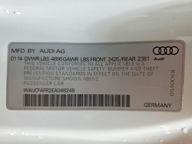 Продажа на аукционе авто 2014 Audi A5, vin: WAUCFAFR2EA048248, номер лота: 50531066