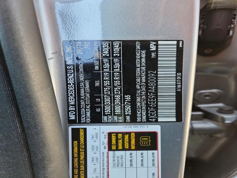 Aukcja sprzedaży 2015 Mercedes-benz Gl, vin: 4JGDF6EE9FA480092, numer aukcji: 49548956