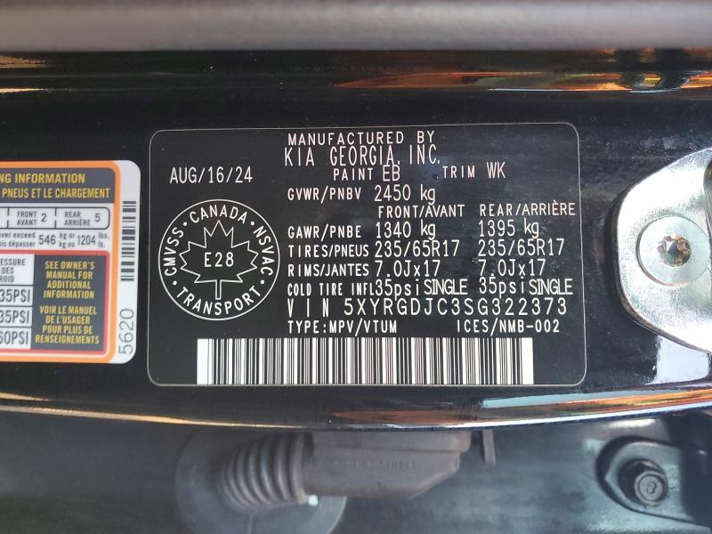Продаж на аукціоні авто 2025 Kia Sorento, vin: 5XYRGDJC3SG322373, номер лоту: 47354046